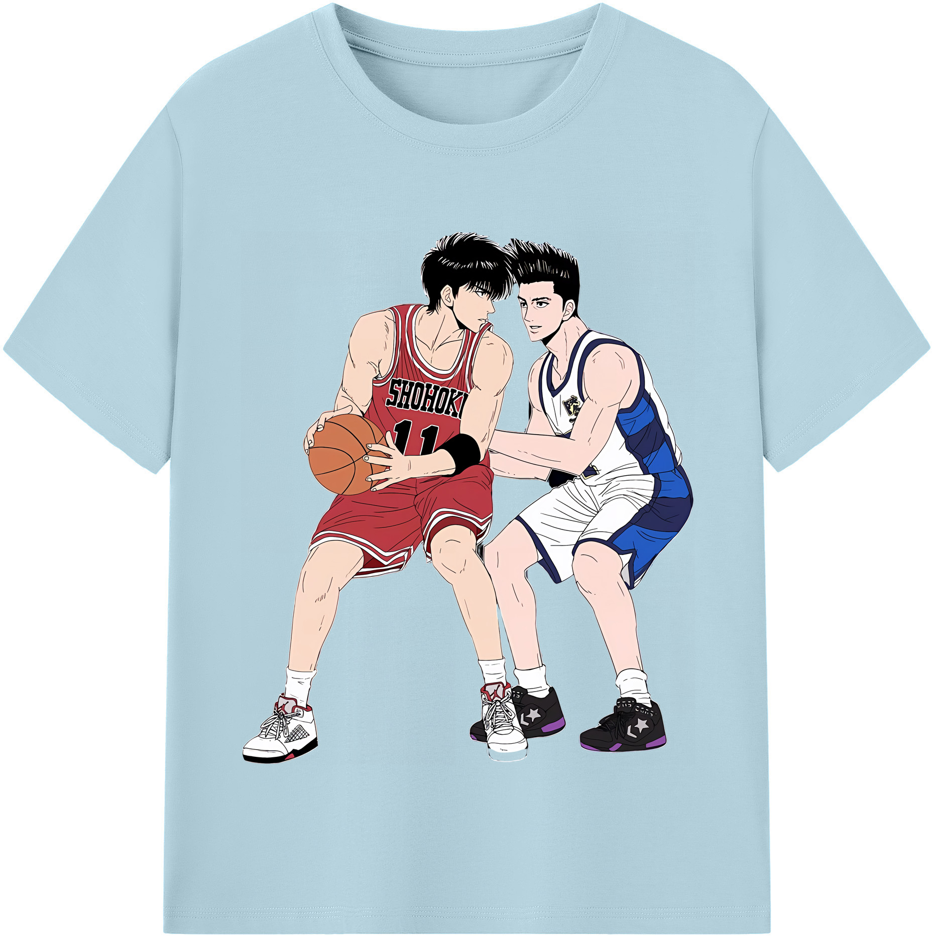 （画像用） SLAM DUNK／スラムダンク 綿100％半袖Tシャツ（フロントプリント）
